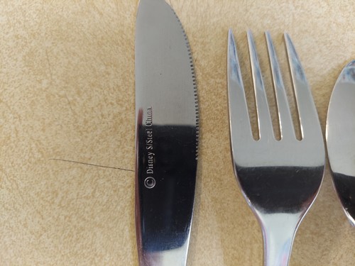 Disney MICKEY MOUSE Stainless Pierced 18/8 Glossy Silverware Flatware  - Picture 8 of 8