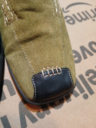 Spring Step Zapatos Para Mujer EUR 39 (US 6.5) Cuero Perforado Mocasín Verde ¡Bonito! - Imagen 10 de 10