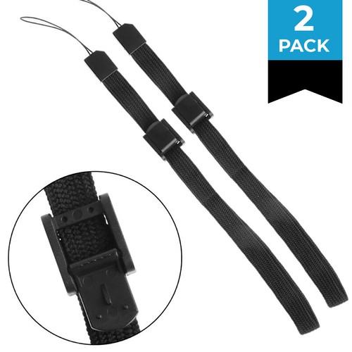 for Wii Remote 3DS 2DS PSP Switch PSV Move - 2x Black Adjustable Arm Wrist Strap - Picture 7 of 19