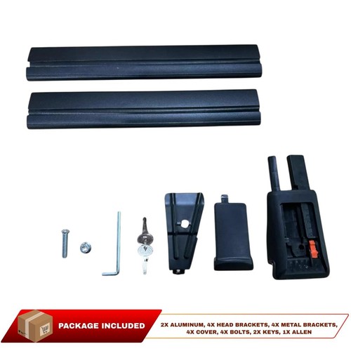 Lockable Roof Rack Cross Bars for Volvo XC70 2000-2007 2Pcs Black - Bild 10 von 15