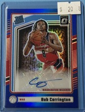 2024-25 Panini Donruss Optic - Rated Rookie Signatures Bub Carrington #311 Blue