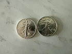 (2) 1942 P 50C Walking Liberty Half Dollars BU