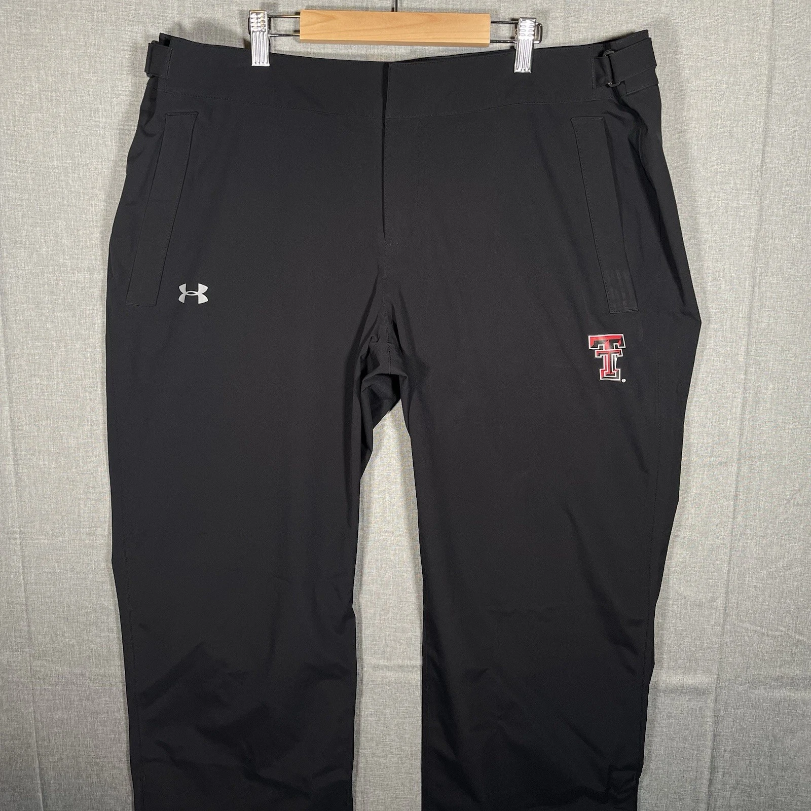 Under Armour TEXAS TECH Storm Pants Mens XL Black Adjustable Waist Golf Player