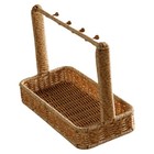 Rattan Basket Woven Sundries Basket Decorative Basket with Handle Entry Key