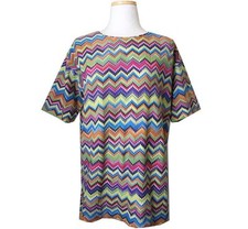 Missoni Green/Red Knit Short Sleeve Top 55 66 30370944