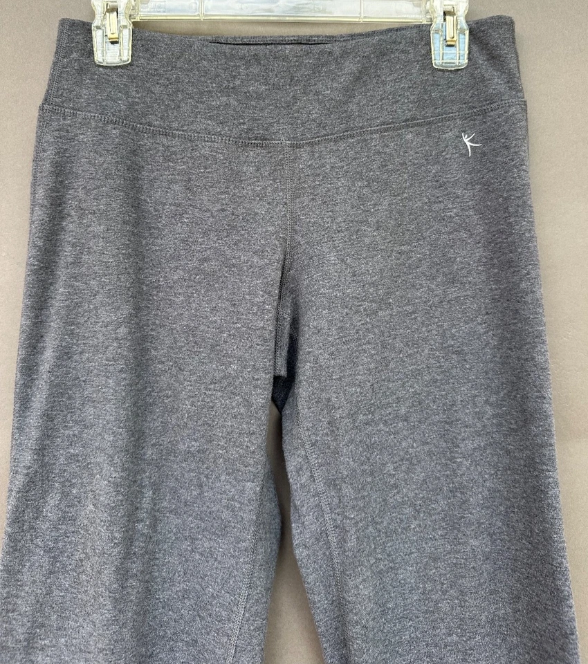 Pantalones de yoga Danskin Now semi ajustados para ejercicio gris carbón talla M (8-10) secos más Foto 2 de 4