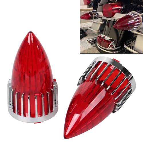 3 1/4" Turn Signal Light Red Lens Screw-in For Harley Road King FLHR 1994-2013 - Picture 3 of 19