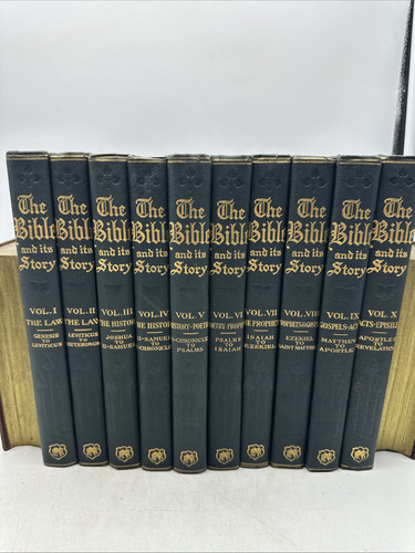 Antiquarian 10 Volume - The Bible And It’s Story - Taught In Pictures! DG - Picture 1 of 21