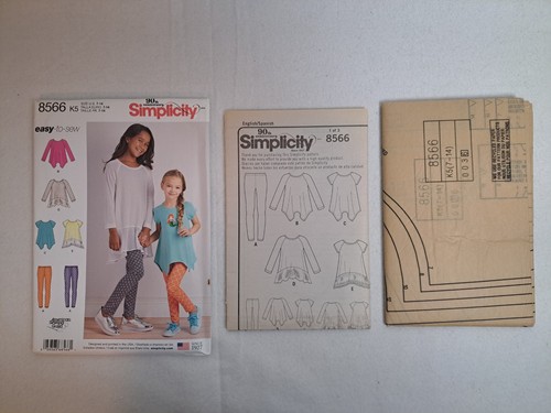 Patrón de simplicidad - Túnicas y leggings tejidos para niños y niñas (7-14) #8566 - UC - Imagen 4 de 6