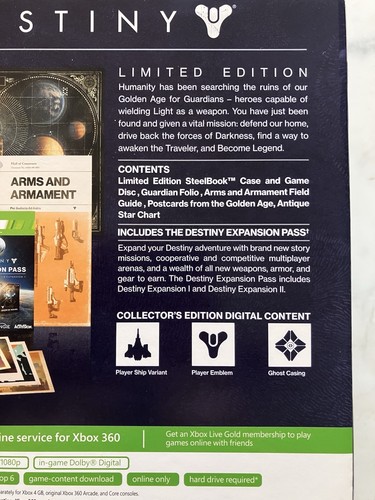 Destiny Limited Edition (Microsoft Xbox 360 2014) - Picture 4 of 15