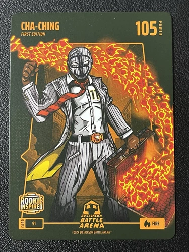 2024 Bo Jackson Battle Arena Jackson Chourio Cha-Ching Fire Edition Rookie #91