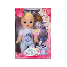 DISNEY DARLINGS Deluxe Interactive 13" STITCH BABY DOLL Blue Eyes Motion New