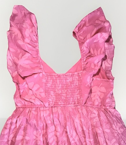 SALE! Women’s Just Found Summer Maternity Dress Two-Tone Pink Floral Ruffles L - Picture 11 of 11