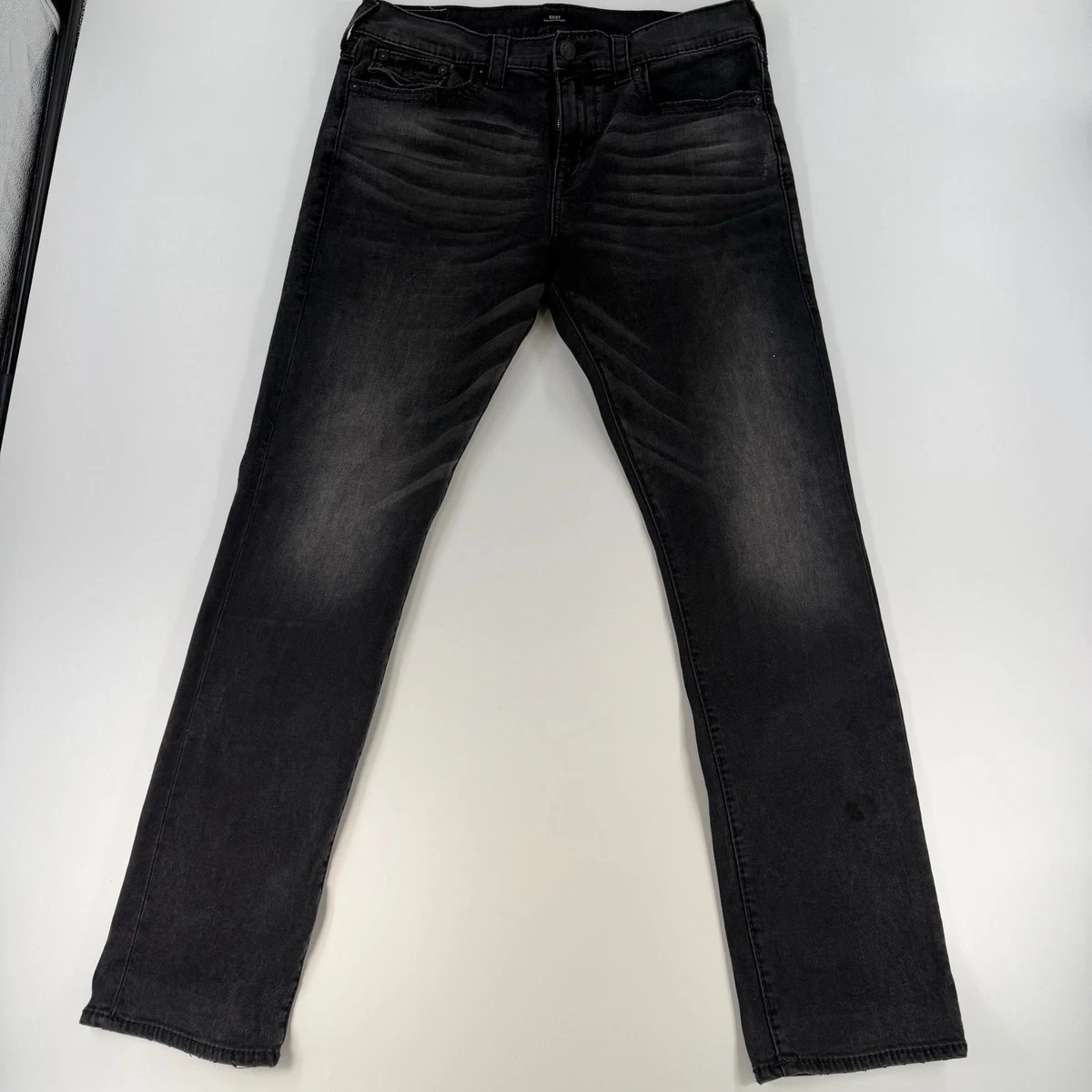 True Religion Ricky Black Jeans for Men for sale - eBay