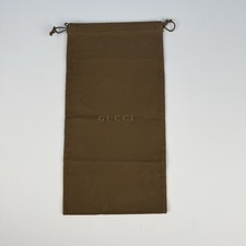 Gucci Cotton Dust Brown Bag Approx. 15.5" x 8.5" For Shoes Sneakers