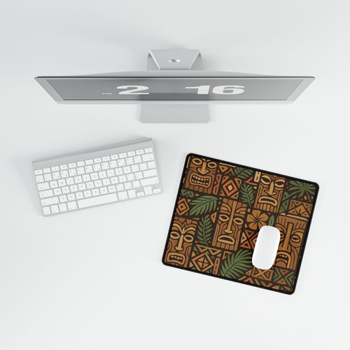 Alfombrilla de escritorio Tiki, alfombrilla de descanso para tarjetas deportivas alfombrilla de ratón tropical multiusos ¡Envío gratuito! - Imagen 9 de 13