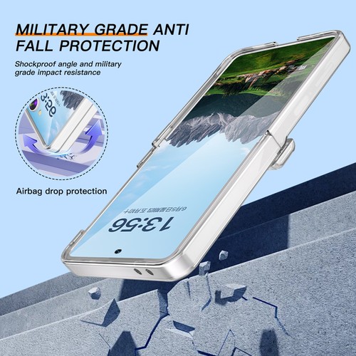 Funda protectora resistente con bisagra con protector de pantalla para Samsung Galaxy Z Flip 7 - Imagen 20 de 30