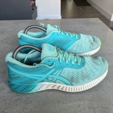Asics FuzeX Lyte Blue Green Running Athletic Shoes T670N Women's Size 8