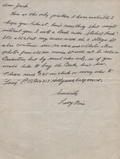 THREE STOOGES (LARRY FINE) - AUTOGRAPH LETTER SIGNED