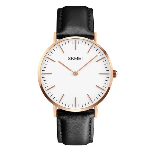 Skmei Mens Watch Casual Men's Quartz Leather Wristwatch Waterproof Sport Watches - Picture 8 of 9