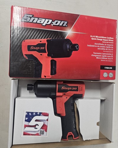 NEW Snap-on Tools CTQ861D 14.4-Volt 1/4" Quick Change Cordless Impact Driver