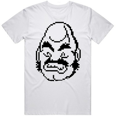 Cool Classic Video Game Mike Tyson's PunchOut NES Bald Bull Character v2 T 