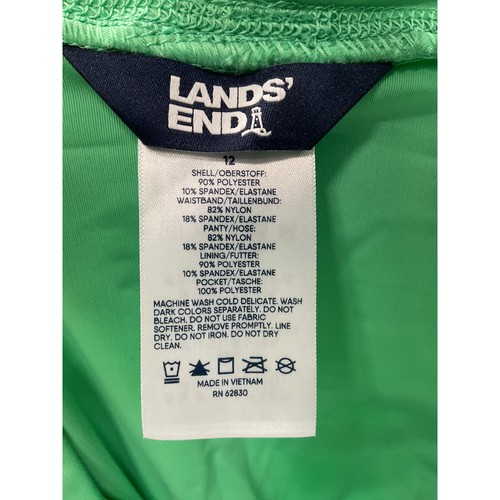 Lands' End Green Activewear Shorts - Picture 3 of 4
