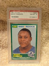 1989 Score Barry Sanders Rookie #257 PSA 8