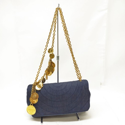 moschino Schultertasche dunkelblau Denim 1947472