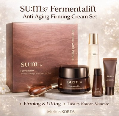 SU:M37 Fermentalift Intense Firming Cream Set 80ml Anti Aging Korea Gift Set