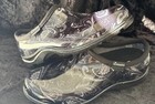 Black White Mod Floral Print Women's Sz 8 Sloggers Waterproof Garden Shoes NWOT