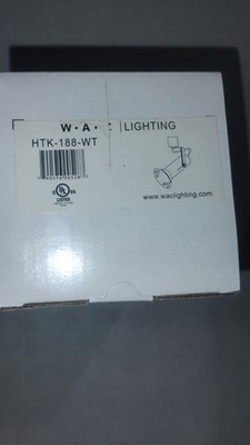 2 brand-new WAC Lighting track heads, Model HTK-188-WT, white color