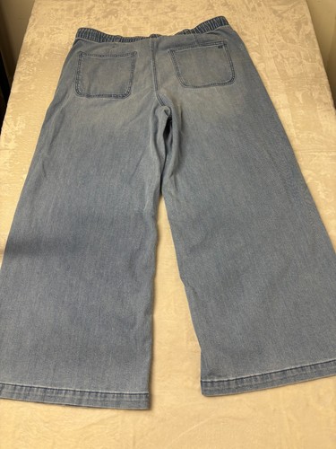 American Eagle Low Rise Ultra Wide Leg Jeans Damen XL blau helle Waschung - Bild 2 von 17