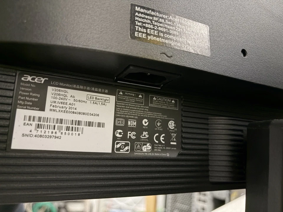 Acer V206HQL Écran LCD PC 19,5" 1600x900 16/9 5ms TN - Photo 3/4