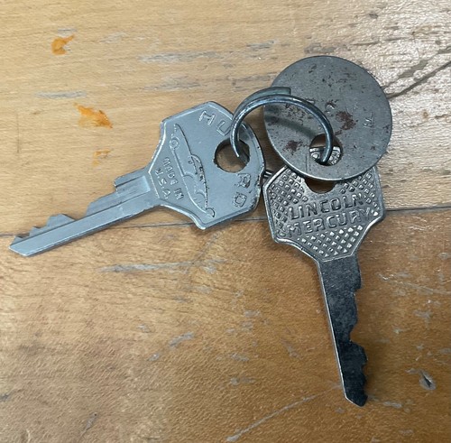 1949-51 LINCOLN MERCURY = RIGHT DOOR LOCK ASSEMBLY W/KEY = OEM PART - Bild 3 von 6