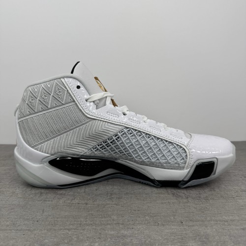 Air Jordan 38 XXXVIII Fiba Basketball Shoes -White Gold- FN7481-100 Men's Size 9 - Picture 8 of 12