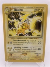 Raichu – 21/64 Rare Pokémon TCG Neo Revelation Unlimited – English LP