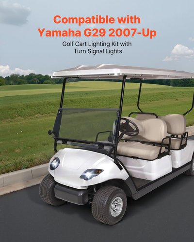 12V Golf Cart LED Headlight Tail Light Kit Legal Street For Yamaha G29 2007-Up