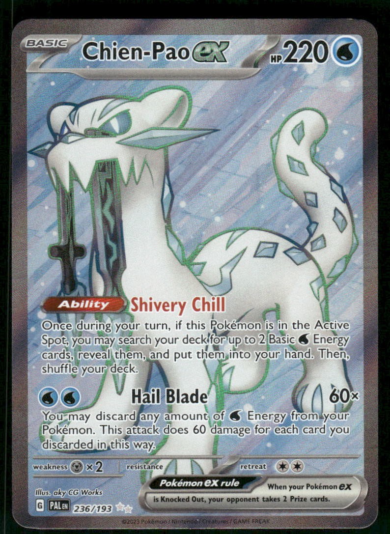 Chien-Pao ex - 236/193 Ultra Rare Holo NM Pokemon SV02: Paldea Evolved