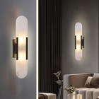 19.7" Alabaster Wall Sconce Natural Marble Sconce Indoor Mid Century Modern Wall