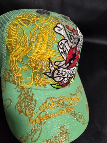 Ed Hardy Snapback Trucker Hat Death Of Love By Christian Audigier - Bild 8 von 11
