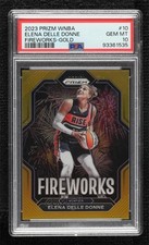 2023 Panini Prizm WNBA Fireworks Gold 3/10 Elena Delle Donne PSA 10 GEM MT 1fl4