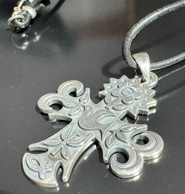 James Avery La Primavera Cross 925 Sterling Silver Pendant