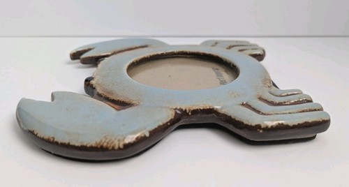 Pier 1 Ceramic Crab Picture Frame Ocean Beach House Decor Decorative 8” NWT - Picture 2 of 7