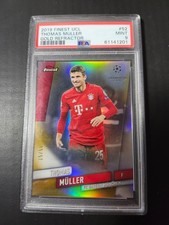 2019-20 Topps Finest UEFA Thomas Muller Gold Refractor /50 PSA 9