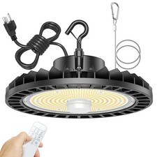 240W UFO LED High Bay Light Dimmable with Remote Control 36000lm 5000K UFO ET...