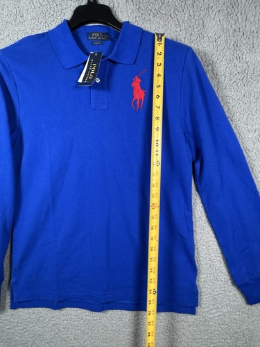 Ralph Lauren Polo Shirt Youth Extra Large Xl 18-20 Blue Big Pony NWT - Picture 10 of 11