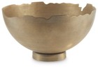 Signature Design by Ashley Casual Maura Bowl  Antique Gold Finish