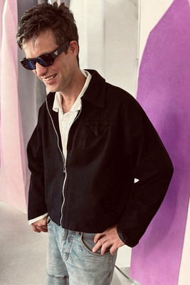 Bottega Veneta FW20 Black Cotton Twill Crop Bomber Jacket Size 50