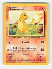 Base Set 046/102 Charmander Common Near Mint or Better